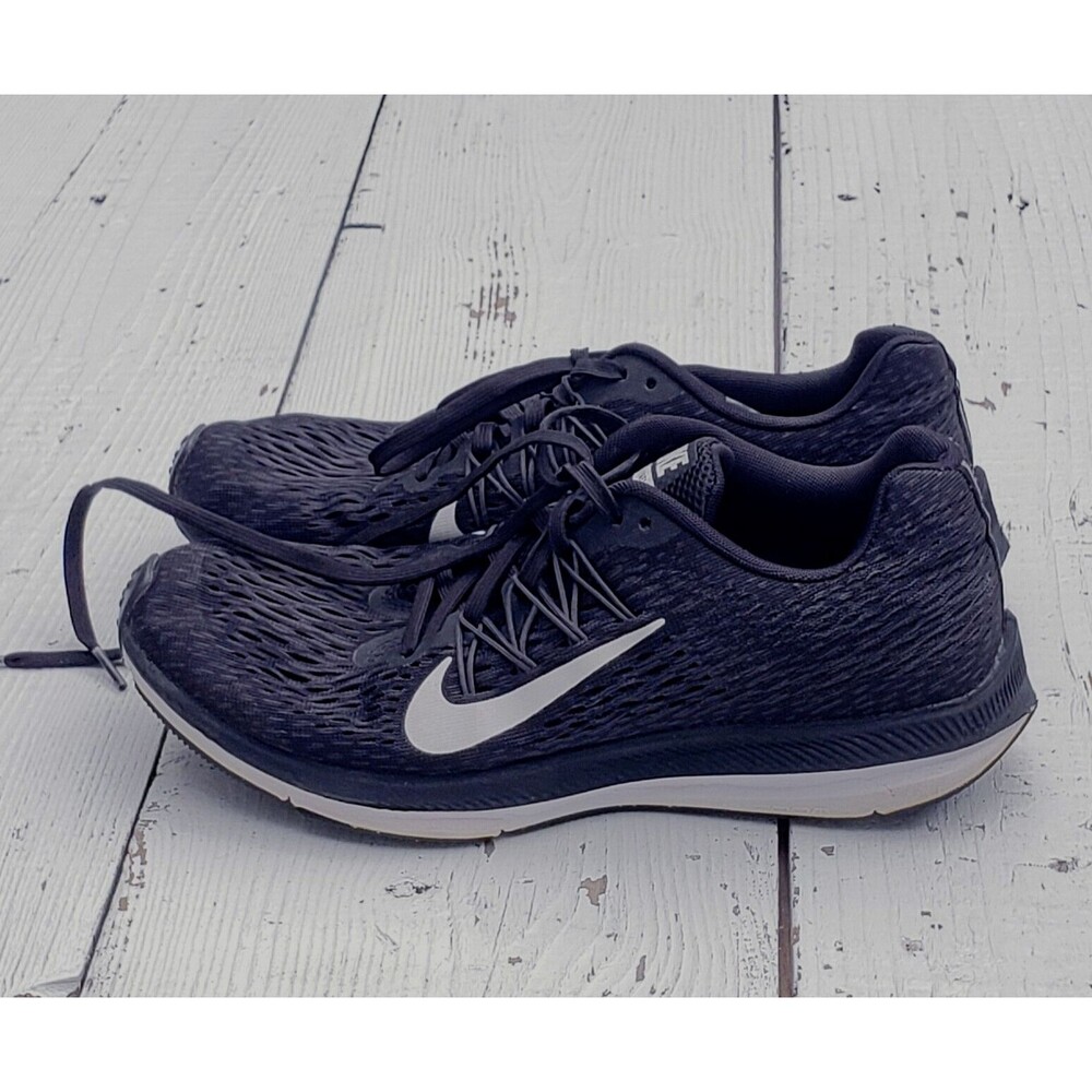NIKE Zoom Winflo 5 Women's Black Sneaker Shoes Sz US 7.5 EU 38.5